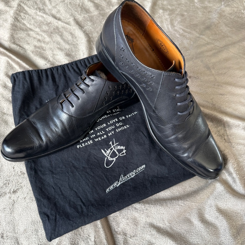 John Fluevog TWIN TURBINE 211 Carrall Street Black Traditional Oxford size 11